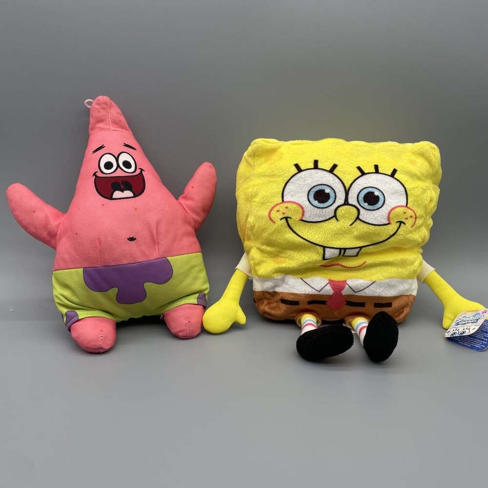 SpongeBob SquarePants & Patrick Star Plush Toy 2022 Nickelodeon Just Play 12”